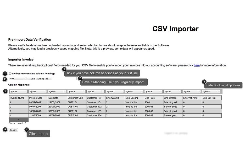 How To Map CSV files